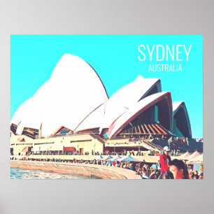 Poster Sydney Australia Opera Imprimé Voyage House