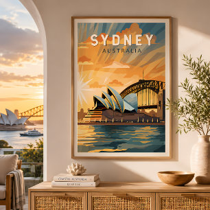 Poster Sydney Australie Voyage Art Vintage