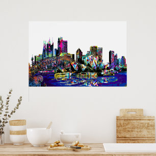 Poster Sydney en graffiti