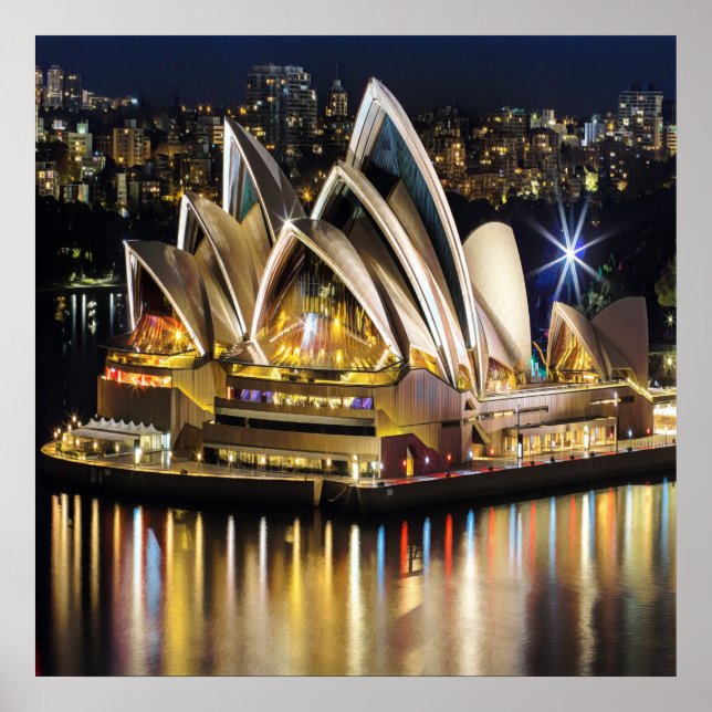Poster Sydney - OPÉRA HOUSE - vue (Devant)