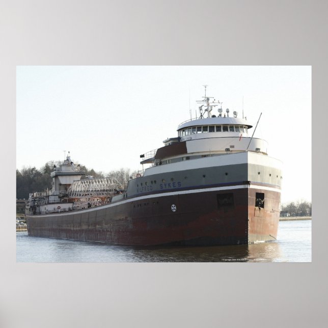 POSTER SYKÈQUES WILFRED BULK FREIGHTER (Devant)