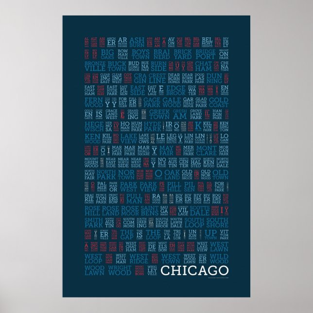 Poster Syllabique de Chicago (Devant)