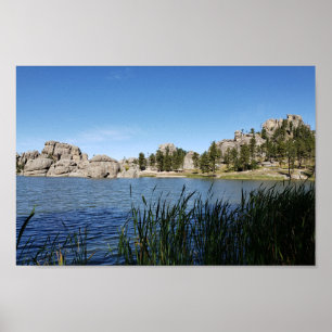 Poster Sylvan Lake, Black Hills, Custer, Dakota du Sud