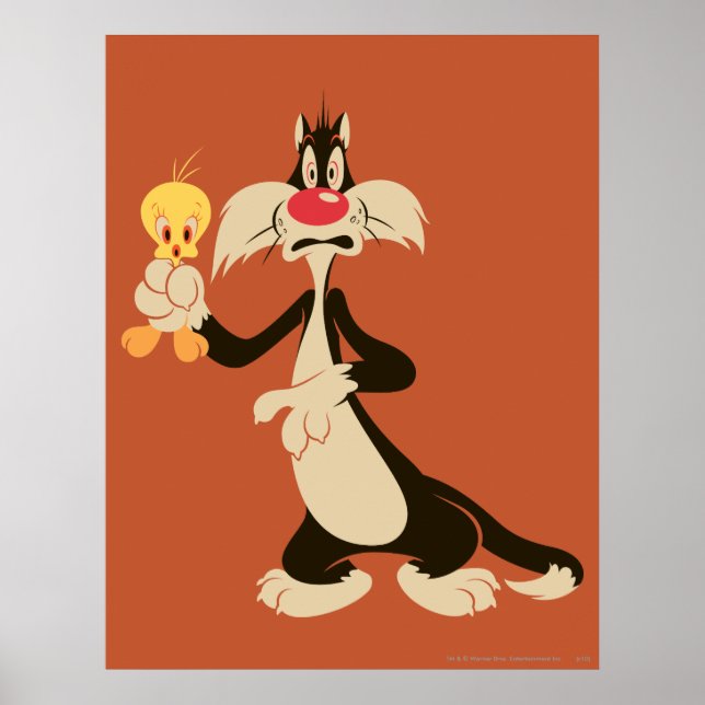Poster SYLVESTER™ avec TWEETY™ (Devant)