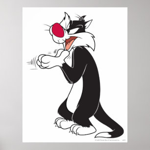 Poster SYLVESTER™ Frottant les pattes