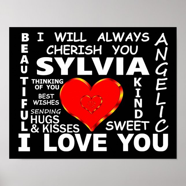 Poster Sylvia I Love You (Devant)