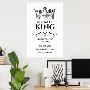 Poster Symbole 24x36 du roi de la Couronne noire Moustach