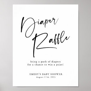 Poster SYMBOLE À REQUIN Baby shower Moderne