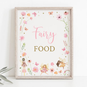 Poster Symbole alimentaire d'anniversaire du Jardin des F