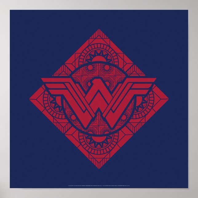 Poster Symbole amazonien Wonder Woman (Devant)