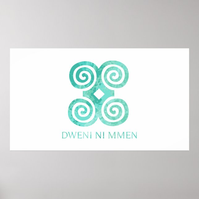 Poster Symbole Andika pour l'humilité Dweni Ni Mmen Idée  (Devant)
