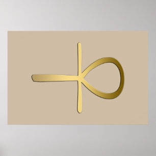 Poster Symbole Ankh cross-égyptien