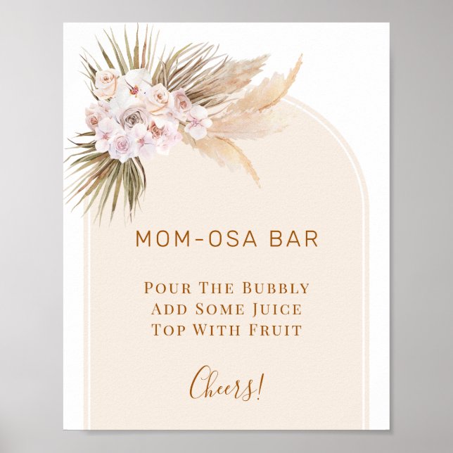 Poster Symbole Arch Orchard Pampas Baby shower en herbe M (Devant)