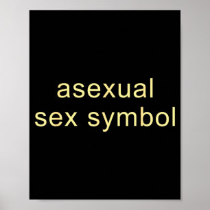 Poster Symbole aual drôle de fierté Lgbtq Ace