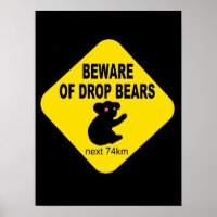 Symbole australien amusant. Méfiez-vous des Ours L