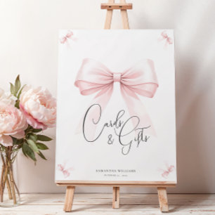 Poster Symbole Baby shower de la ceinture rose Coquette