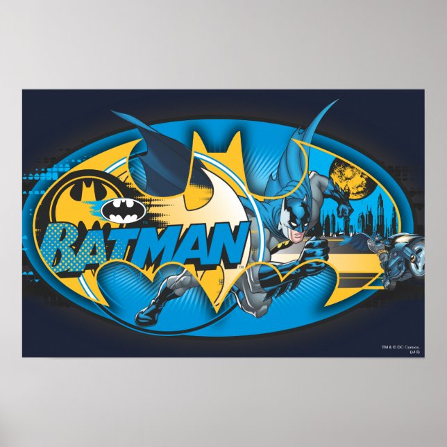 Poster Symbole Batman | Logo Classic Collage (Devant)