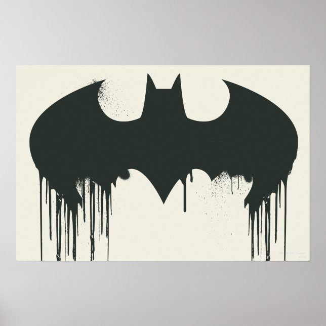 Poster Symbole Batman | Logo Spraypaint (Devant)