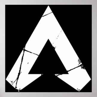 Poster Symbole blanc Apex Legends Logo Apex Legends