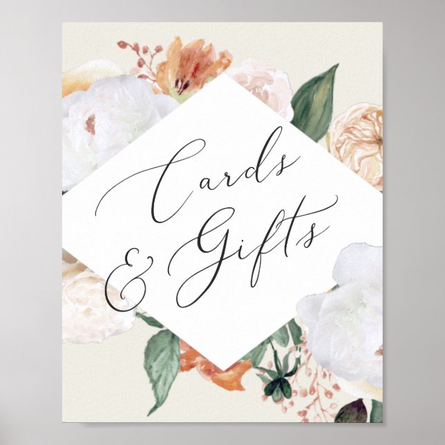 Poster Symbole Boho Blooms Cartes de Mariage & Cadeaux (Devant)