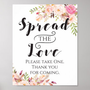 Poster Symbole Boho - Boho Floral - Étaler le signe d'amo