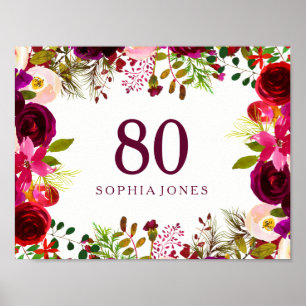 Poster SYMBOLE BOHON ROUGE BOURSE 80e ANNIVERSAIRE