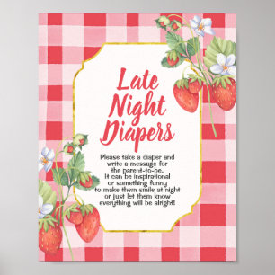 Poster SYMBOLE BREYER Baby shower sucré Late Night Diapés