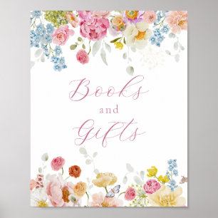 Poster Symbole Bright Pretty Flowers Livres et cadeaux
