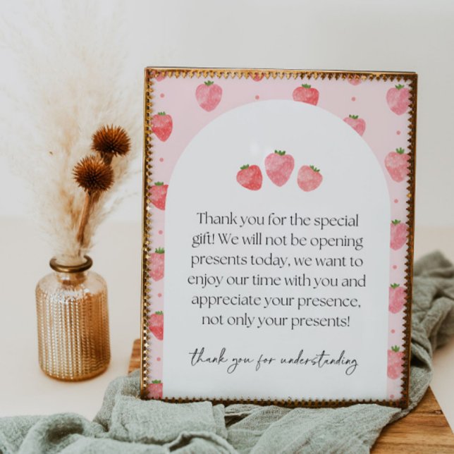 Poster Symbole cadeau de fête fraise (Créateur téléchargé)