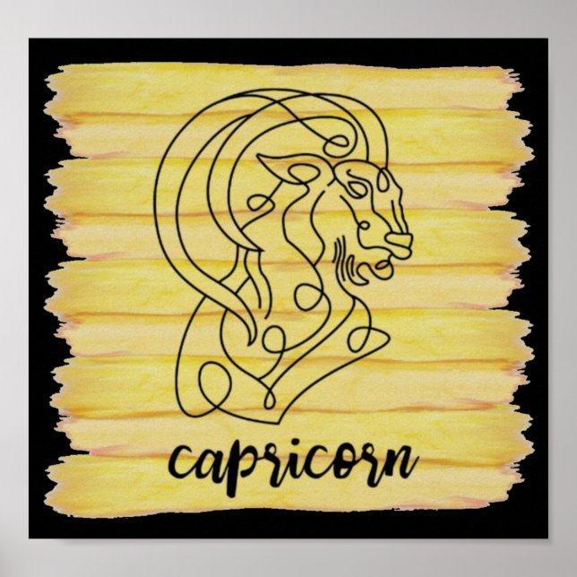Poster Symbole Capricorn Star (Devant)