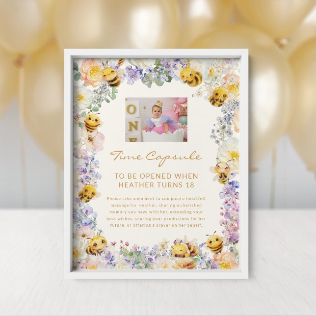 Poster SYMBOLE CASSELLE D'Abeille (Bee Time Capsule Sign
)