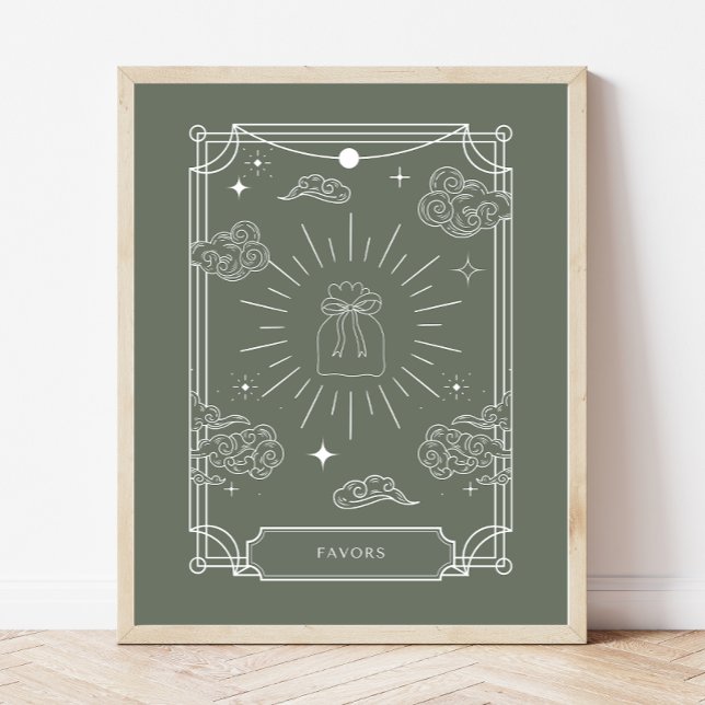 Poster Symbole Celestial Tarot Baby shower Faveurs (Créateur téléchargé)