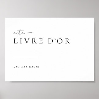Poster Symbole Chic + Moderne Mariage | Français