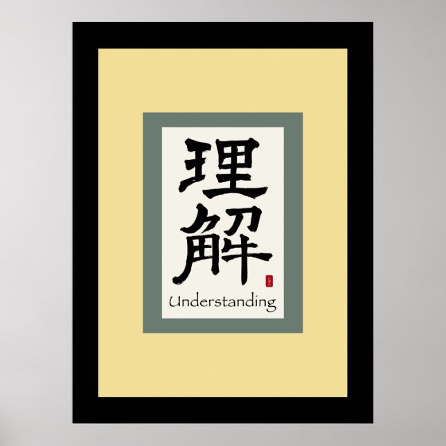 Poster Symbole chinois pour comprendre (Devant)