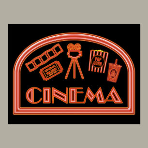 POSTER SYMBOLE CINÉMA NEON
