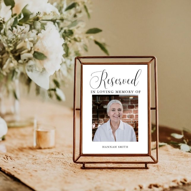 Poster Symbole commémoratif de la photo de réserve modern (Créateur téléchargé)