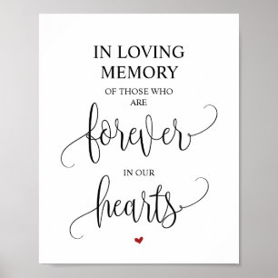 Poster Symbole commémoratif Forever In Our Hearts v12