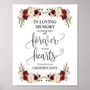 Poster Symbole commémoratif Forever In Our Hearts v8