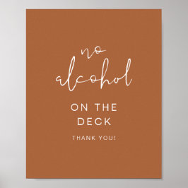 Poster SYMBOLE CORIANDER Boho Terracotta Pas d'alcool