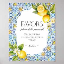 Poster Symbole Côte d'Amalfi Italienne Plage Côte Faveur