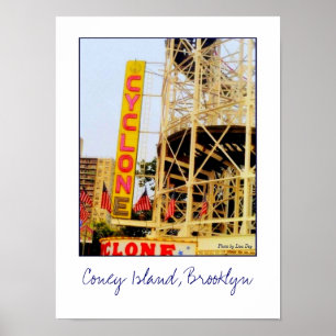 Poster Symbole Cyclone Rollercoaster