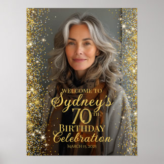 Poster Symbole d'accueil en or