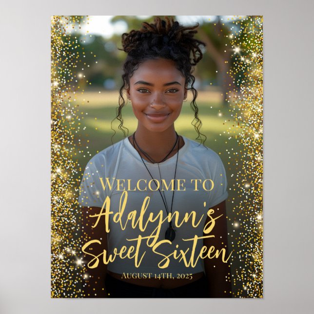 Poster Symbole d'accueil moderne 16 party (Devant)