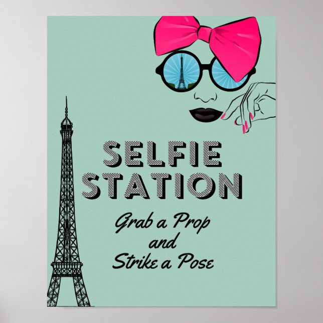 Poster Symbole d'affiche d'anniversaire de la station Sel (Devant)