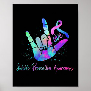 Poster Symbole d'amour Semaine de sensibilisation à la pr