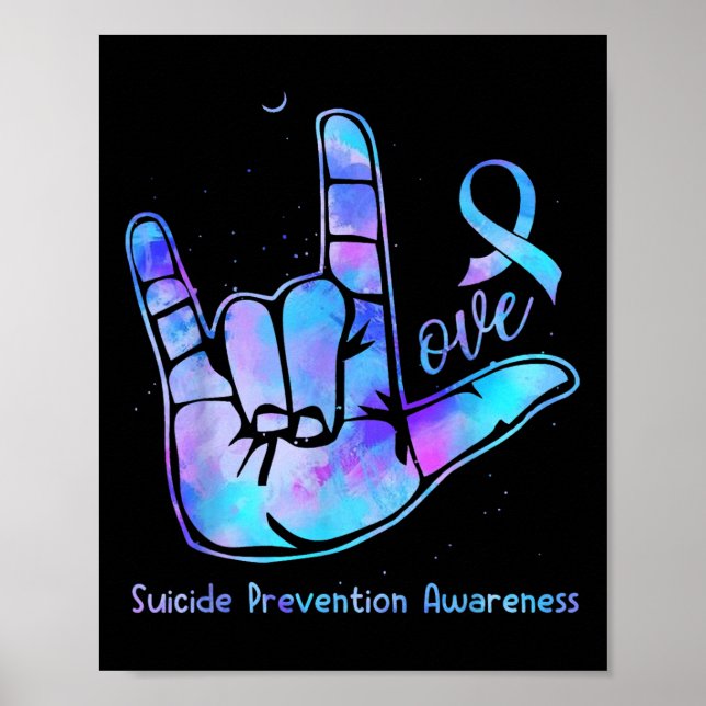 Poster Symbole d'amour Semaine de sensibilisation à la pr (Devant)