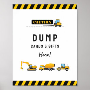 Poster Symbole d'anniversaire des cartes et des cadeaux