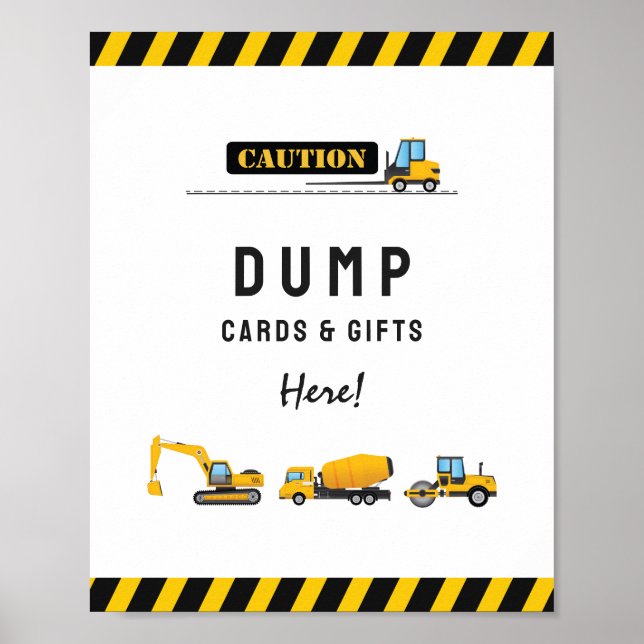 Poster Symbole d'anniversaire des cartes et des cadeaux (Devant)