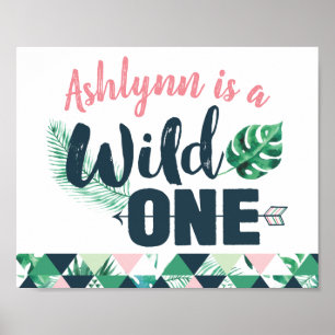 Poster Symbole d'anniversaire Wild ONE