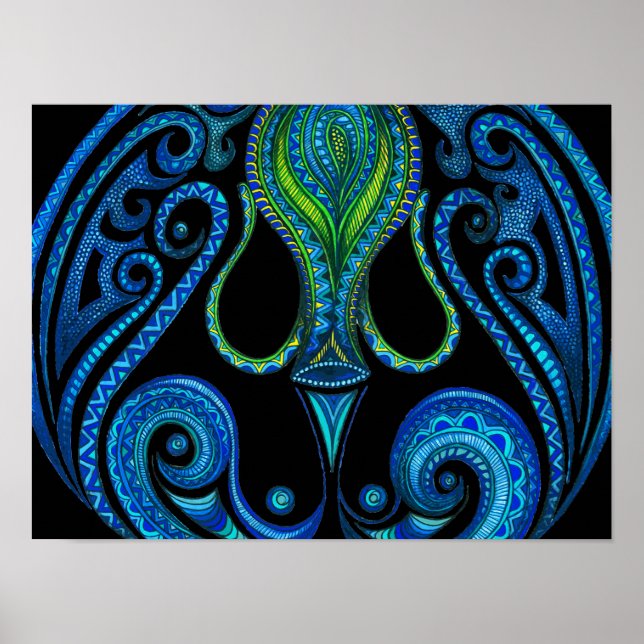 Poster Symbole d'Aquarius (Devant)